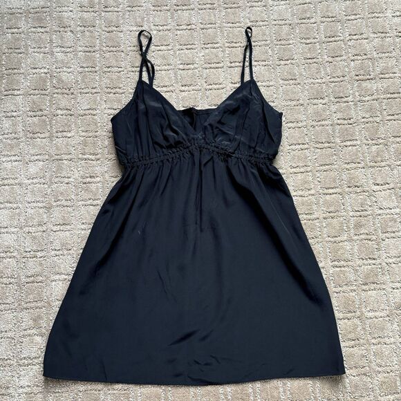 Twelfth Street by Cynthia Vincent Tops - Twelfth Cynthia Vincent Silk Babydoll Tank Shirt Womens S Black Empire Waist Y2K